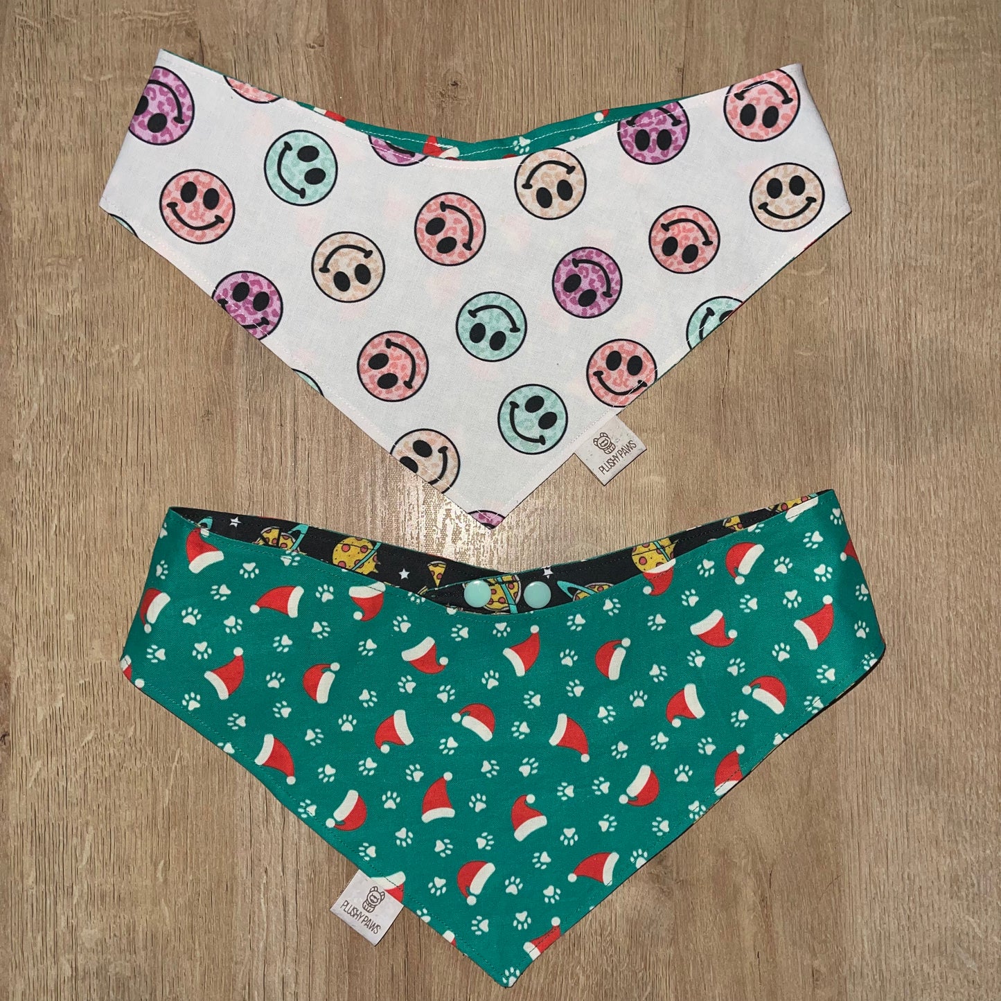 Premade Reversible Holiday Bandana