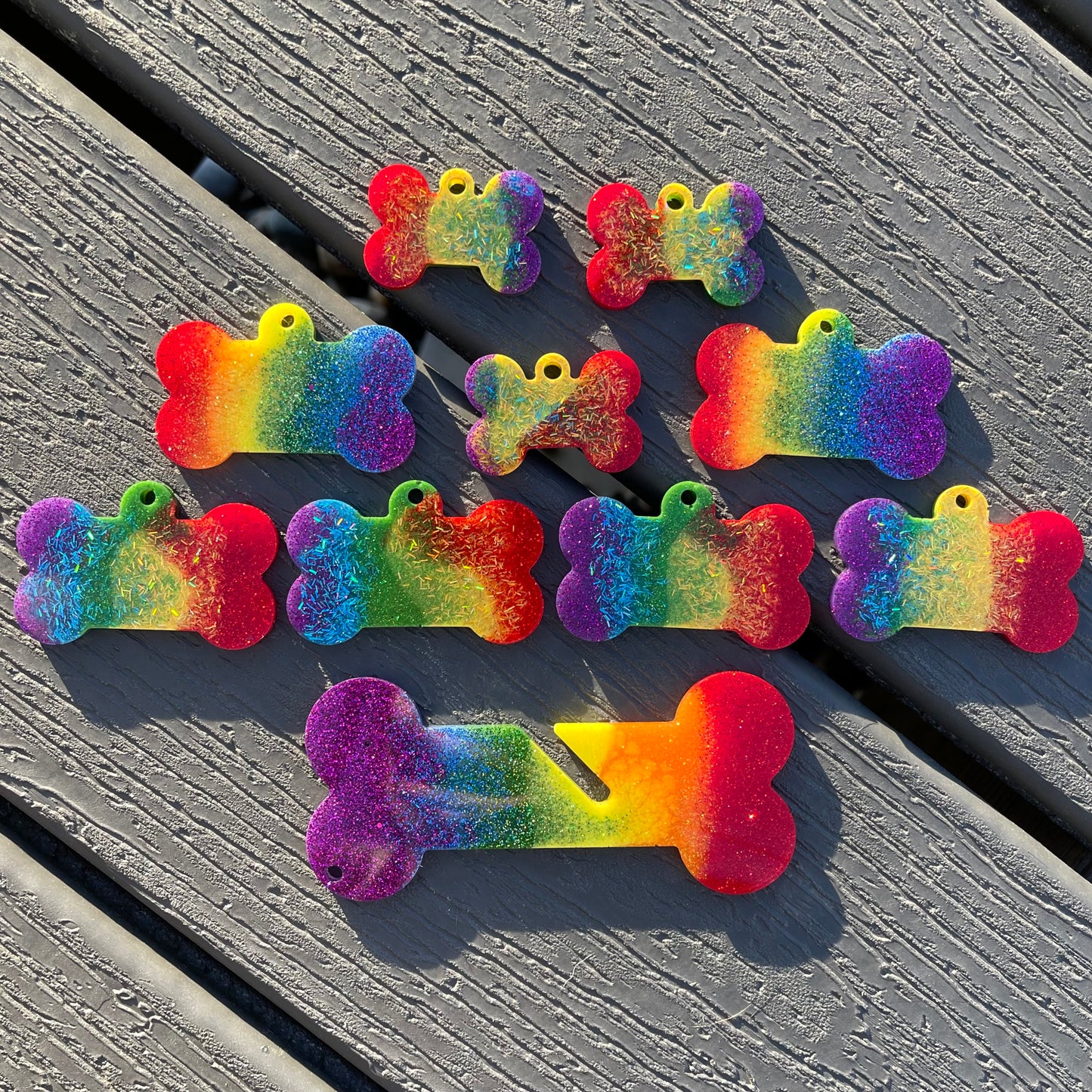 Pride Glitter Large Bone